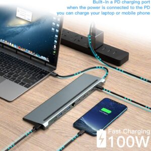 12 in 1 usb c docking station 100w power delivery fast charging uk