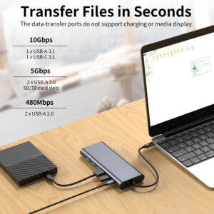 usb c docking station windows laptop dell hp lenovo uk