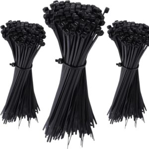 black cable ties 100 pack uv resistant uk