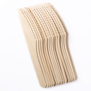 disposable wooden knife 160mm birch wood uk 100 pack