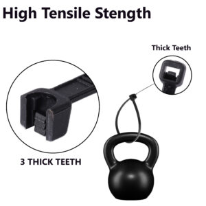 black zip ties 14 sizes 2.5mm to 9mm uk